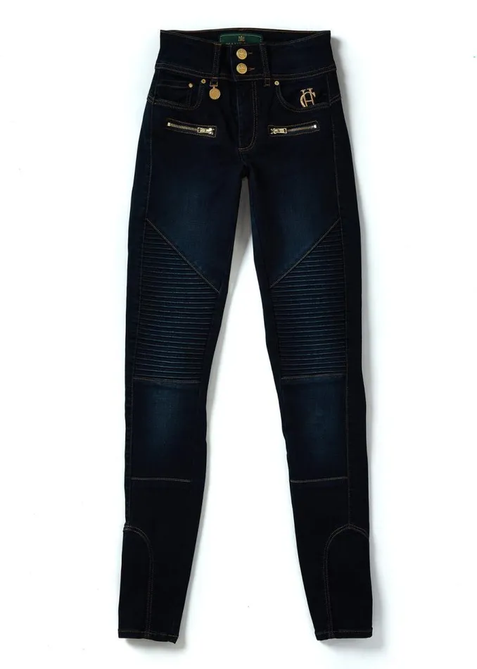 Women Jeans Holland Cooper Biker Jean Deep Indigo Women Jeans Holland Cooper Biker Jean Deep Indigo