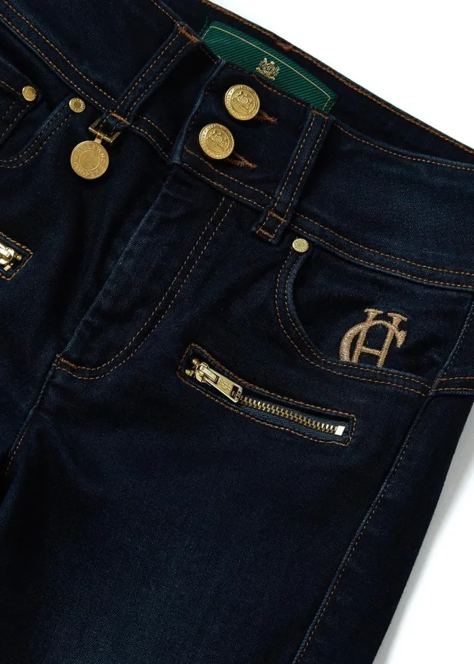 Women Jeans Holland Cooper Biker Jean Deep Indigo Women Jeans Holland Cooper Biker Jean Deep Indigo