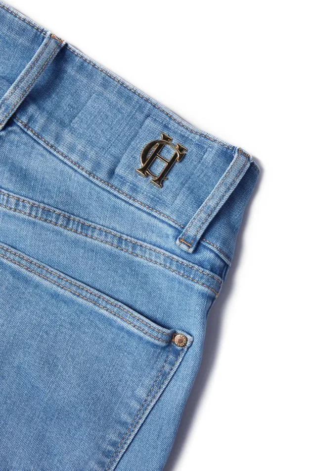 Women Jeans Holland Cooper High Rise Flared Jean Light Denim Women Jeans Holland Cooper High Rise Flared Jean Light Denim
