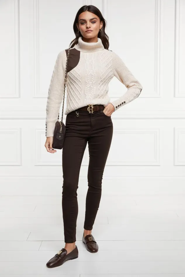 Women Jeans Holland Cooper Jodhpur Jean Chocolate