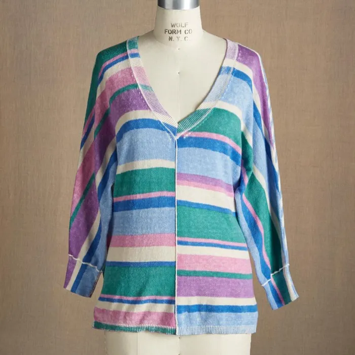 Women Johanna Striped Sweater Multi Stripe Sundance Catalog Sweaters Women Johanna Striped Sweater Multi Stripe Sundance Catalog Sweaters
