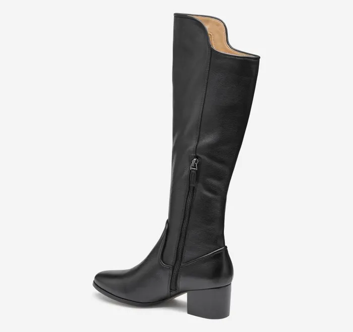 Women Johnston and Murphy Boots and Booties Trista Rider Boot Black Calfskin Women Johnston and Murphy Boots and Booties Trista Rider Boot Black Calfskin