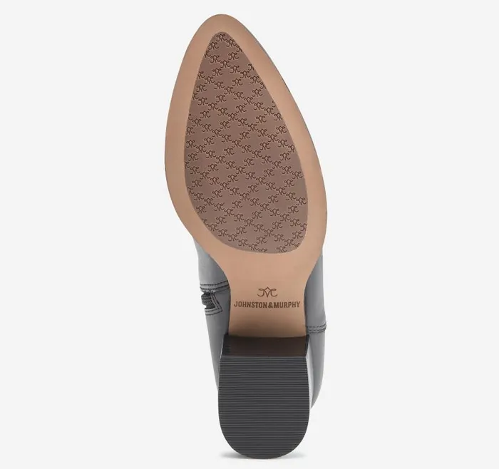 Women Johnston and Murphy Boots and Booties Trista Rider Boot Black Calfskin Women Johnston and Murphy Boots and Booties Trista Rider Boot Black Calfskin