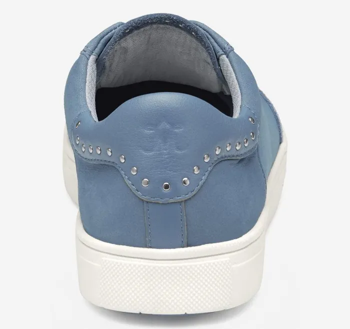 Women Johnston and Murphy Golf Madison Studded Hybrid Slate Blue Nubuck Women Johnston and Murphy Golf Madison Studded Hybrid Slate Blue Nubuck