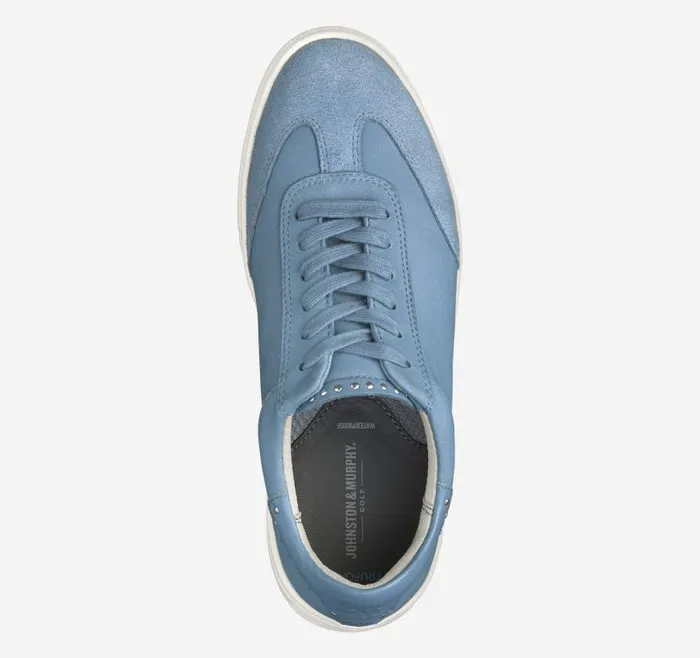 Women Johnston and Murphy Golf Madison Studded Hybrid Slate Blue Nubuck Women Johnston and Murphy Golf Madison Studded Hybrid Slate Blue Nubuck