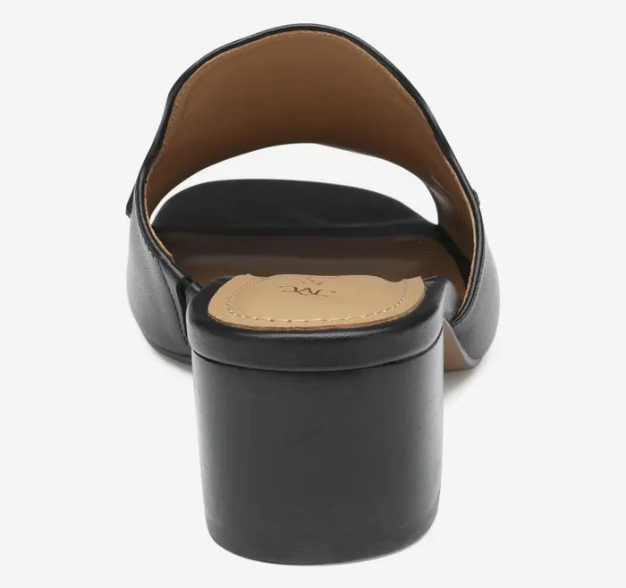 Women Johnston and Murphy Heels and Platform Wedges Edith Bit Slide Black Glove Leather Women Johnston and Murphy Heels and Platform Wedges Edith Bit Slide Black Glove Leather