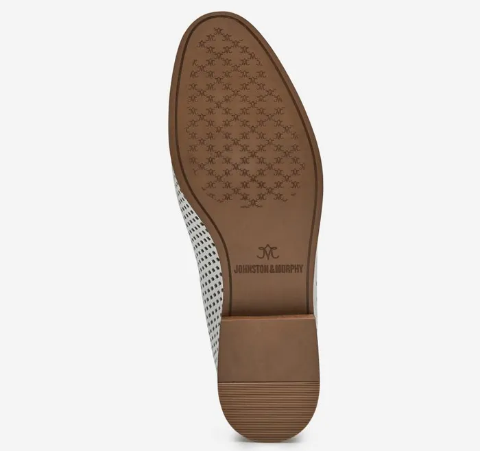 Women Johnston and Murphy Mules and Loafers Ali Perfed Bit Loafer White Glove Leather Women Johnston and Murphy Mules and Loafers Ali Perfed Bit Loafer White Glove Leather