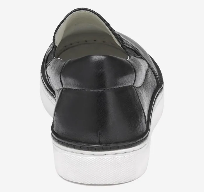 Women Johnston and Murphy Mules and Loafers Callie DoubleGore SlipOn Black Glove Leather Women Johnston and Murphy Mules and Loafers Callie DoubleGore SlipOn Black Glove Leather
