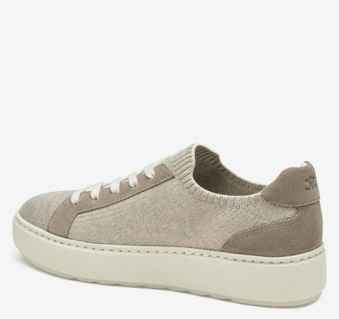 Women Johnston and Murphy Sneakers Cammie Knit LaceUp Taupe Knit Women Johnston and Murphy Sneakers Cammie Knit LaceUp Taupe Knit