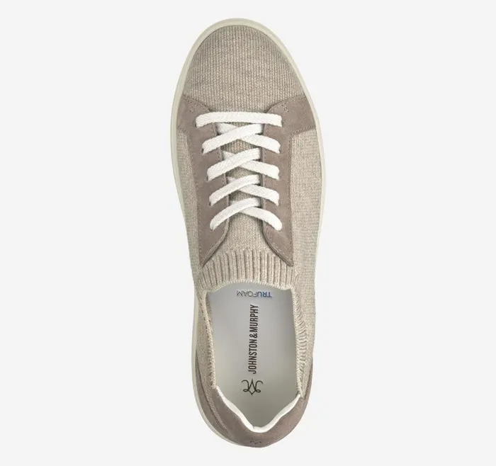 Women Johnston and Murphy Sneakers Cammie Knit LaceUp Taupe Knit Women Johnston and Murphy Sneakers Cammie Knit LaceUp Taupe Knit
