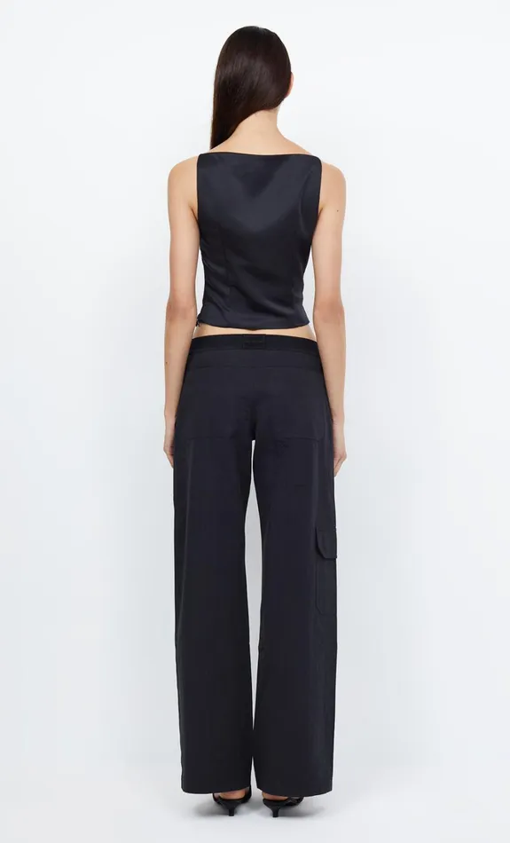 Women JONES BOATNECK TOP 8211 BLACK Bec Bridge Cropped