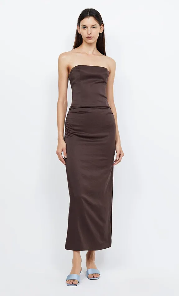Women JONES STRAPLESS MAXI DRESS 8211 COCOA Bec Bridge Maxi Dresses