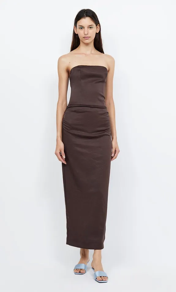 Women JONES STRAPLESS MAXI DRESS 8211 COCOA Bec Bridge Maxi Dresses