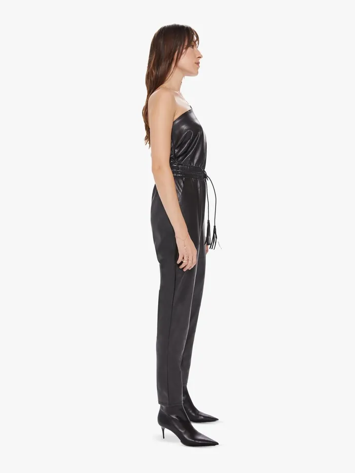 Women Jumpsuits Mother Denim The Landslide Jumpsuit Hover Black