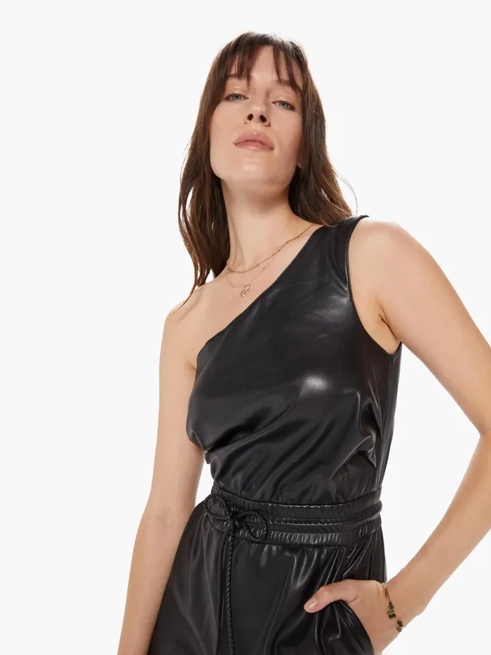 Women Jumpsuits Mother Denim The Landslide Jumpsuit Hover Black