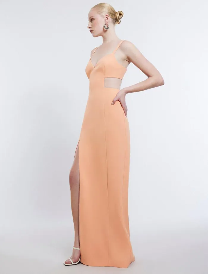 Women Kamilla Cutout Gown Tangerine BCBG Dresses Women Kamilla Cutout Gown Tangerine BCBG Dresses