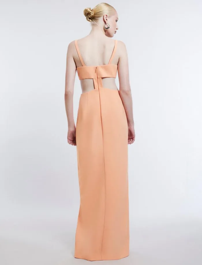 Women Kamilla Cutout Gown Tangerine BCBG Dresses Women Kamilla Cutout Gown Tangerine BCBG Dresses