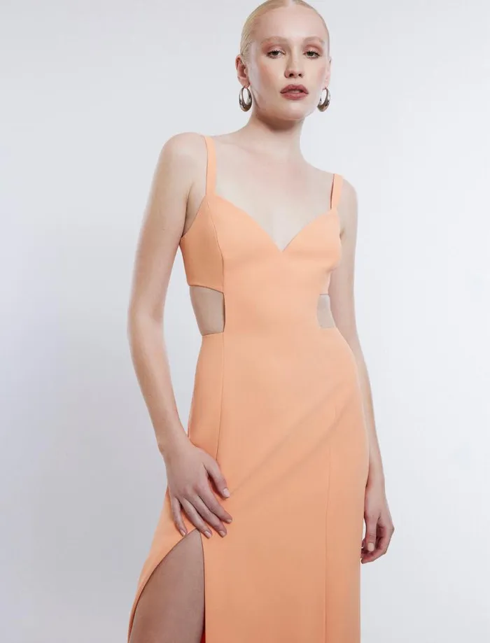 Women Kamilla Cutout Gown Tangerine BCBG Dresses Women Kamilla Cutout Gown Tangerine BCBG Dresses