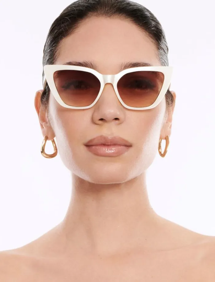 Women Kendall Cat Eye Sunglasses Ivory BCBG Sunglasses Women Kendall Cat Eye Sunglasses Ivory BCBG Sunglasses