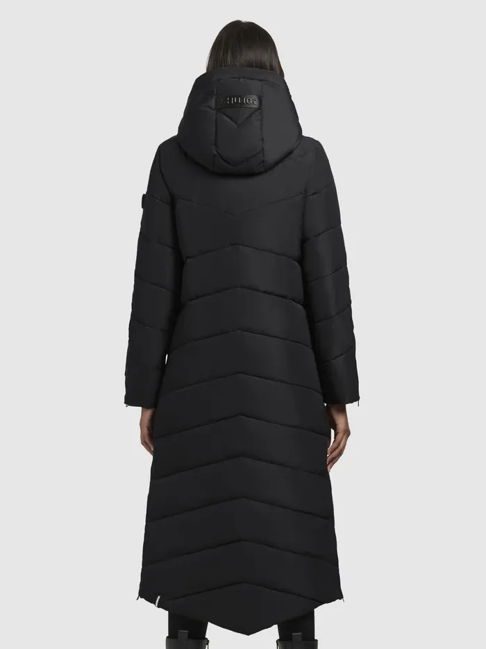 Women KHUJO Mantel HURCE Schwarz Schwarz Quilted Coats