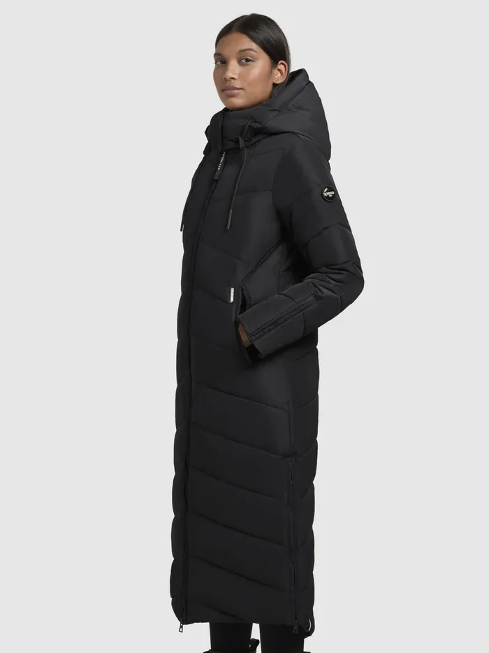 Women KHUJO Mantel HURCE Schwarz Schwarz Quilted Coats
