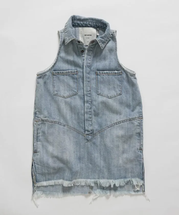 WomenKids KIDS MINI BRAXTON DRESS BLUE One Teaspoon Denim Dresses