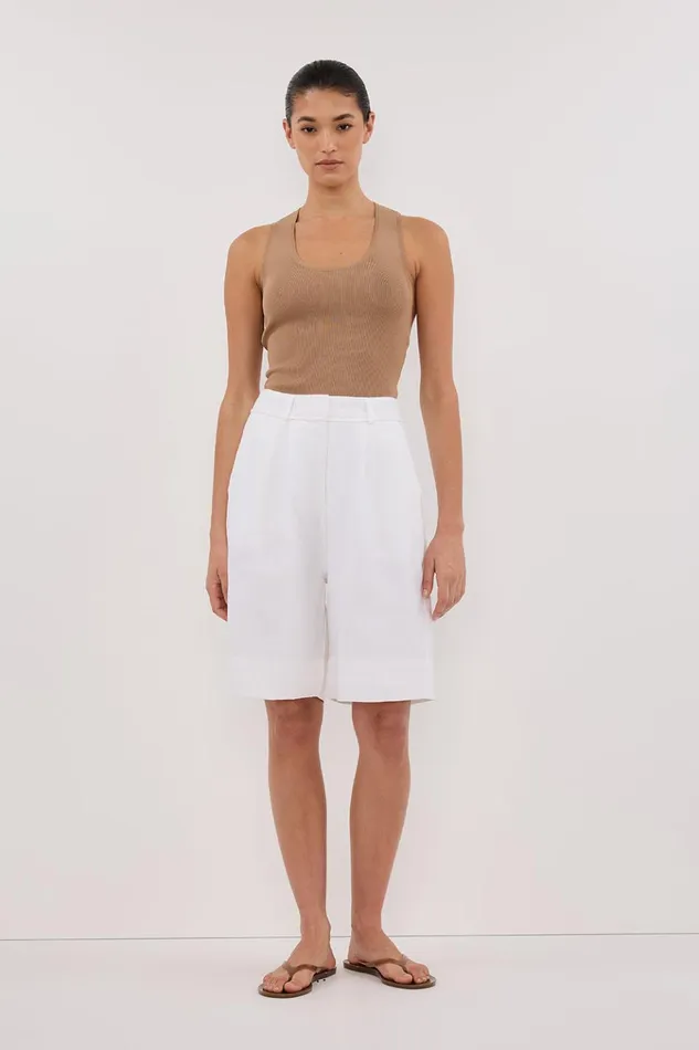 Women Knitted DISSH DEVIN TAN RACER KNIT TANK