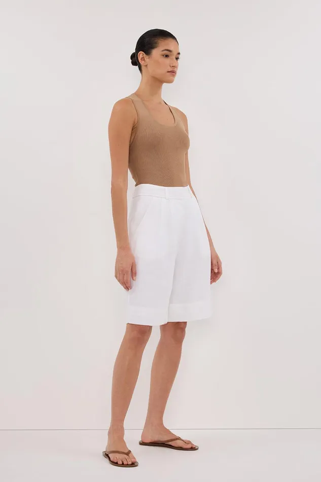 Women Knitted DISSH DEVIN TAN RACER KNIT TANK