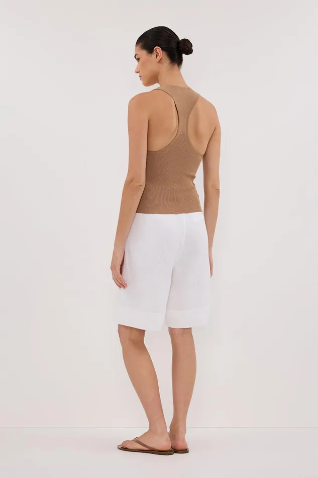 Women Knitted DISSH DEVIN TAN RACER KNIT TANK