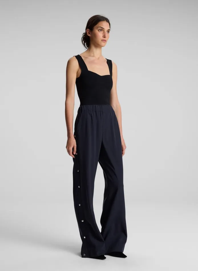 Women Knitwear ALC Jordana Compact Knit Top Black
