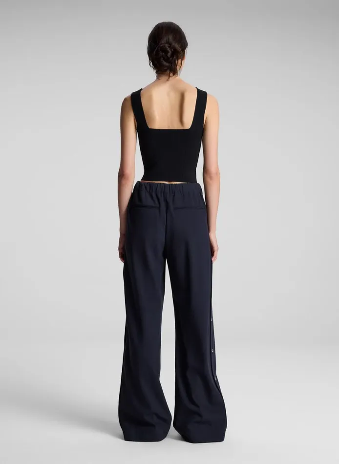 Women Knitwear ALC Jordana Compact Knit Top Black