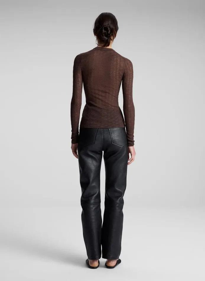 Women Knitwear ALC Marley Alpaca Cardigan Brown