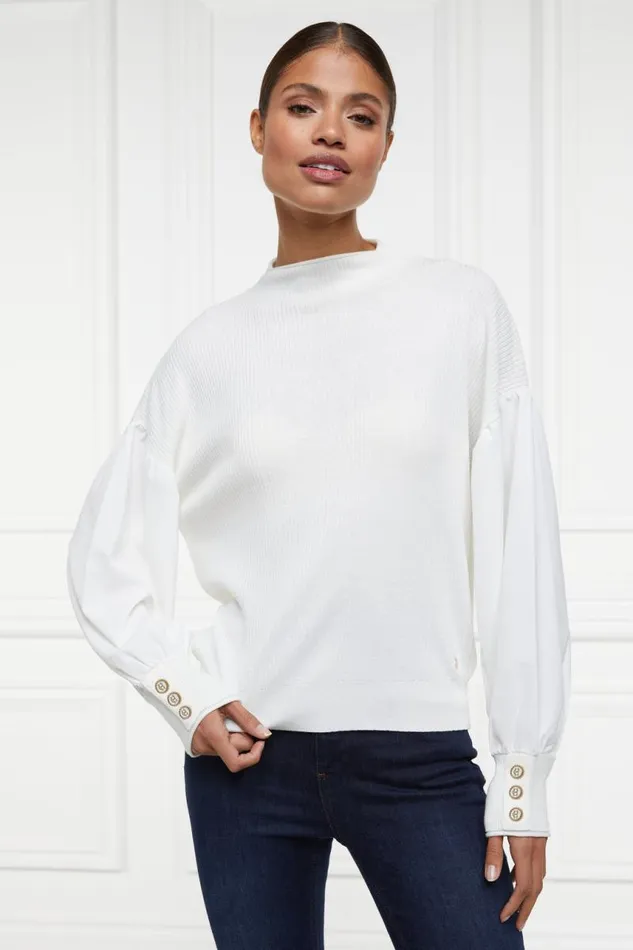 Women Knitwear Holland Cooper Georgina Knit Natural
