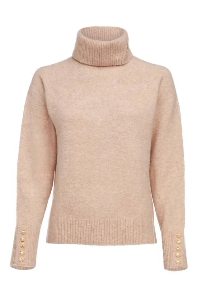 Women Knitwear Holland Cooper Tori Knit Light Camel Women Knitwear Holland Cooper Tori Knit Light Camel