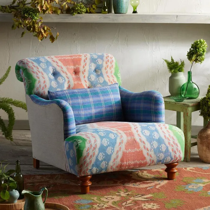 Women Kriyan Sari Club Chair Sundance Catalog OneOfAKind