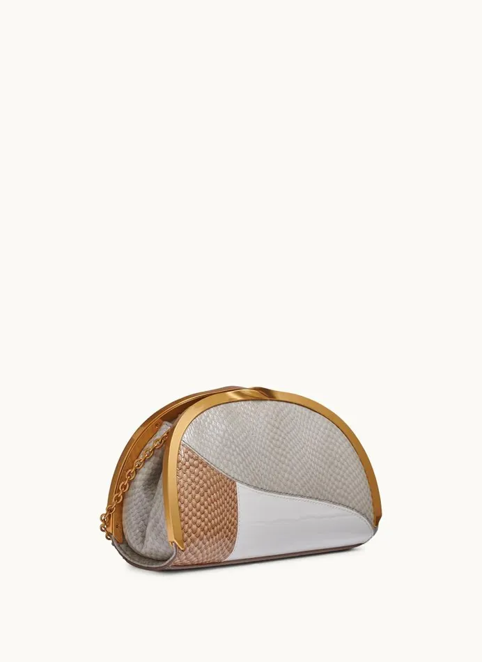 Women LAWRENCE CLUTCH Fawnzincwhite Donna Karan New York Crossbodies And Satchels Women LAWRENCE CLUTCH Fawnzincwhite Donna Karan New York Crossbodies And Satchels