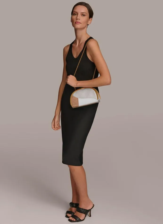 Women LAWRENCE CLUTCH Fawnzincwhite Donna Karan New York Crossbodies And Satchels Women LAWRENCE CLUTCH Fawnzincwhite Donna Karan New York Crossbodies And Satchels