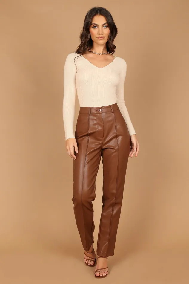 Women Layah Knit Sweater Beige Sweaters Petal and Pup