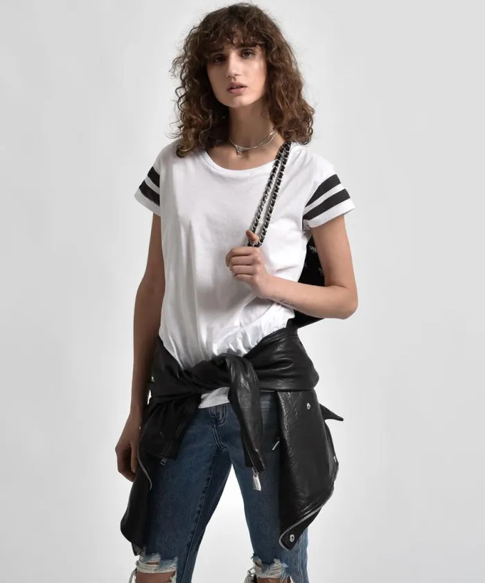 Women LE HUNT ONE TEE WHITE One Teaspoon Basic Tees