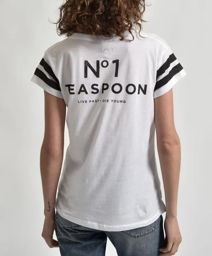 Women LE HUNT ONE TEE WHITE One Teaspoon Basic Tees Women LE HUNT ONE TEE WHITE One Teaspoon Basic Tees