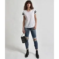 Women LE HUNT ONE TEE WHITE One Teaspoon Basic Tees Women LE HUNT ONE TEE WHITE One Teaspoon Basic Tees