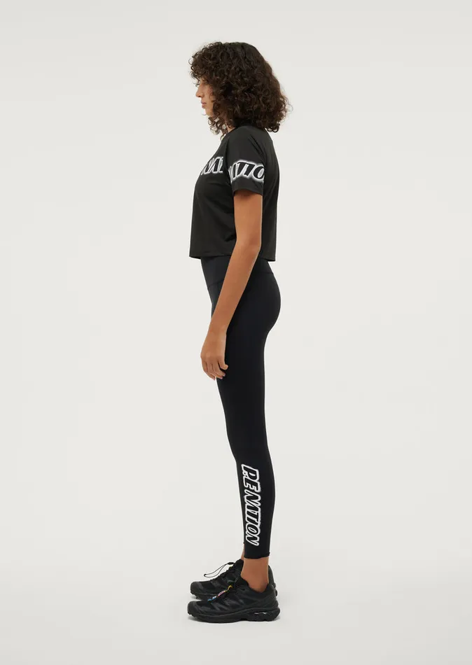 Women Leggings PE Nation TIEBREAK LEGGING IN BLACK