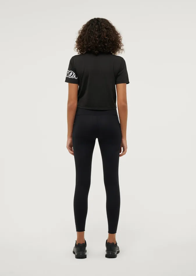 Women Leggings PE Nation TIEBREAK LEGGING IN BLACK