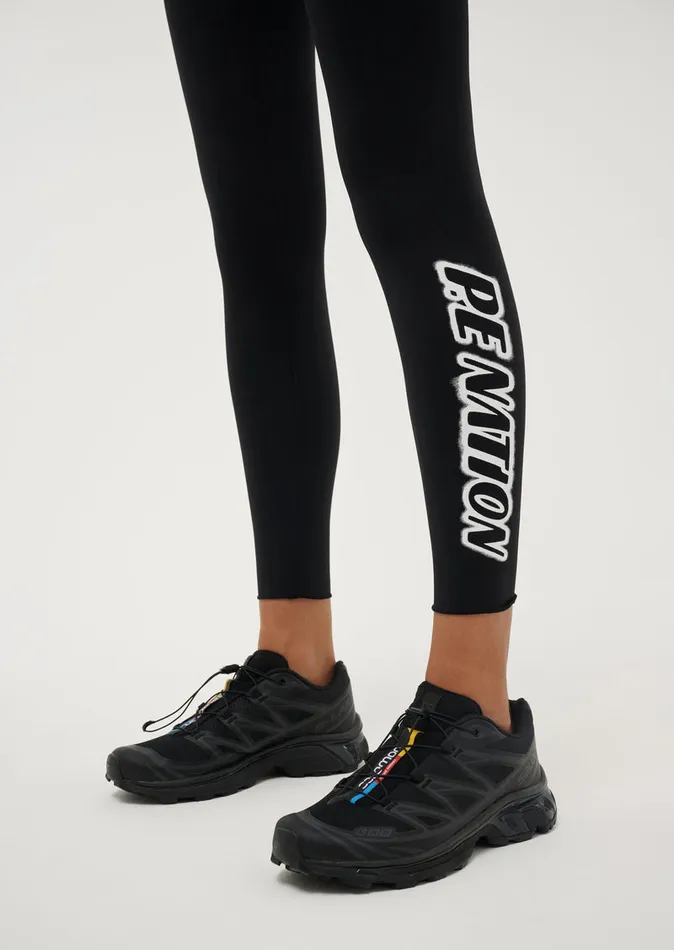 Women Leggings PE Nation TIEBREAK LEGGING IN BLACK