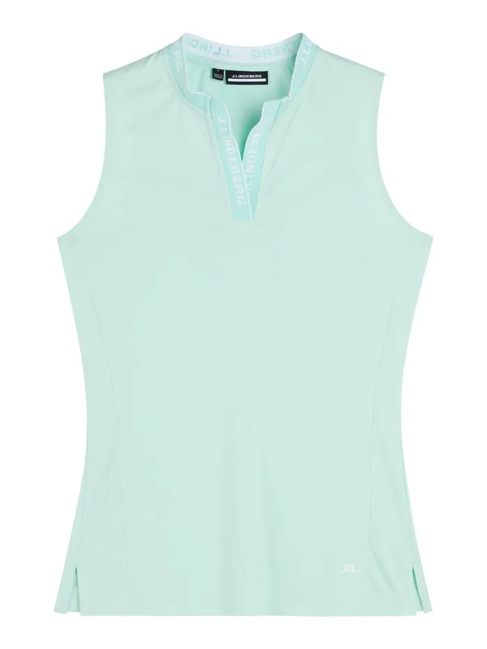 Women Leya Sleeveless Top Honeydew JLindeberg Polo Shirts Women Leya Sleeveless Top Honeydew JLindeberg Polo Shirts