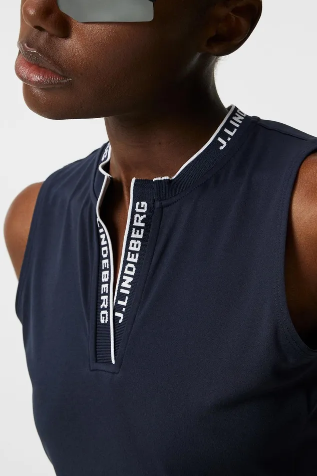 Women Leya Sleeveless Top JL Navy JLindeberg Polo Shirts Women Leya Sleeveless Top JL Navy JLindeberg Polo Shirts