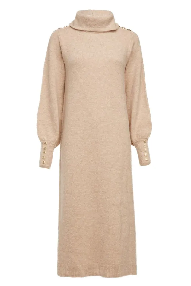 WomenLittle Dresses Holland Cooper Berkeley Roll Neck Dress Camel WomenLittle Dresses Holland Cooper Berkeley Roll Neck Dress Camel