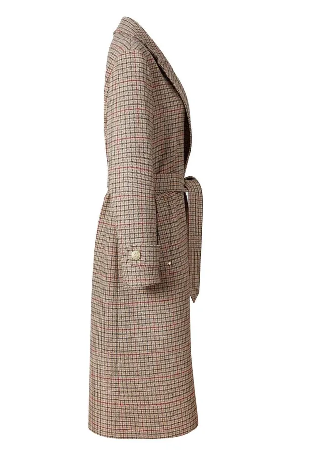WomenLittle In Stock Tailoring Holland Cooper Wrap Coat Charlton Tweed