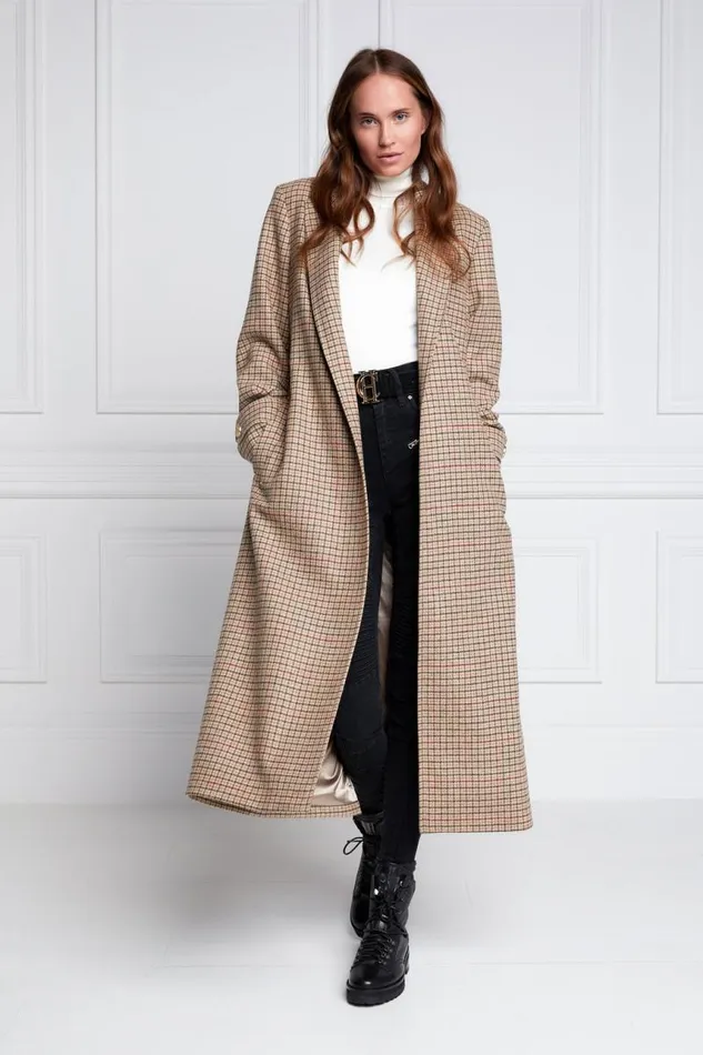 WomenLittle In Stock Tailoring Holland Cooper Wrap Coat Charlton Tweed