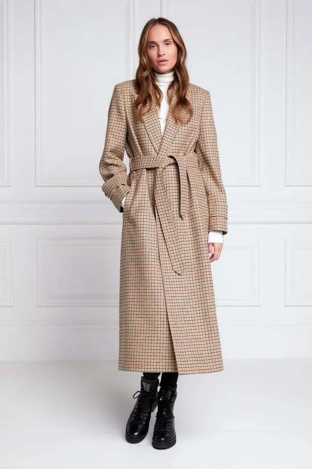 WomenLittle In Stock Tailoring Holland Cooper Wrap Coat Charlton Tweed